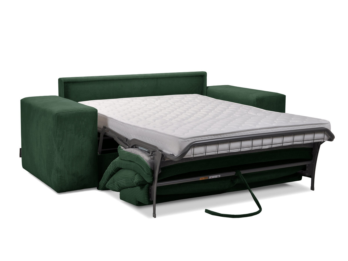 Canapé droit convertible ouverture express VOLTAIRE tissu velours côtelé