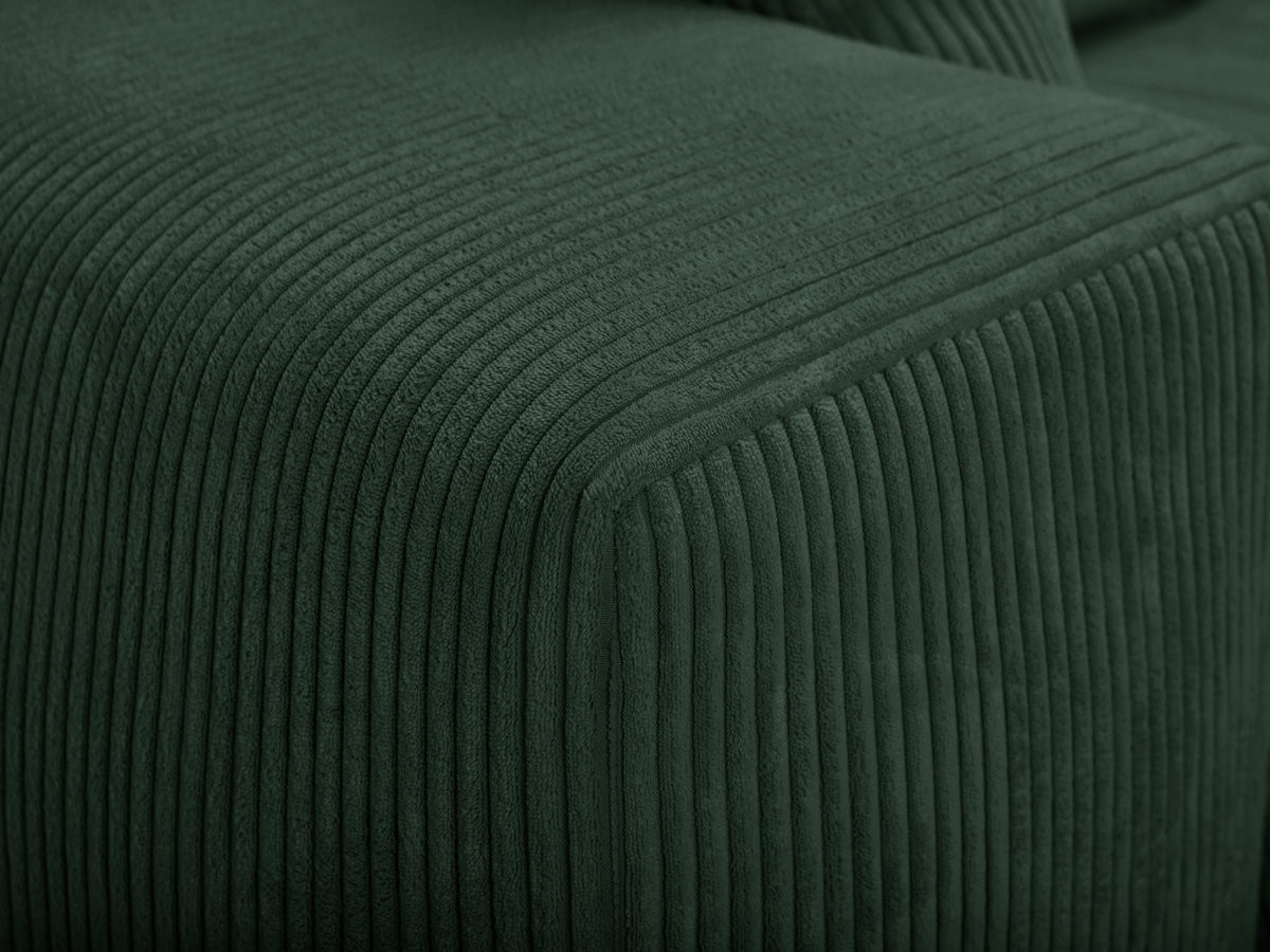 Canapé droit convertible ouverture express VOLTAIRE tissu velours côtelé