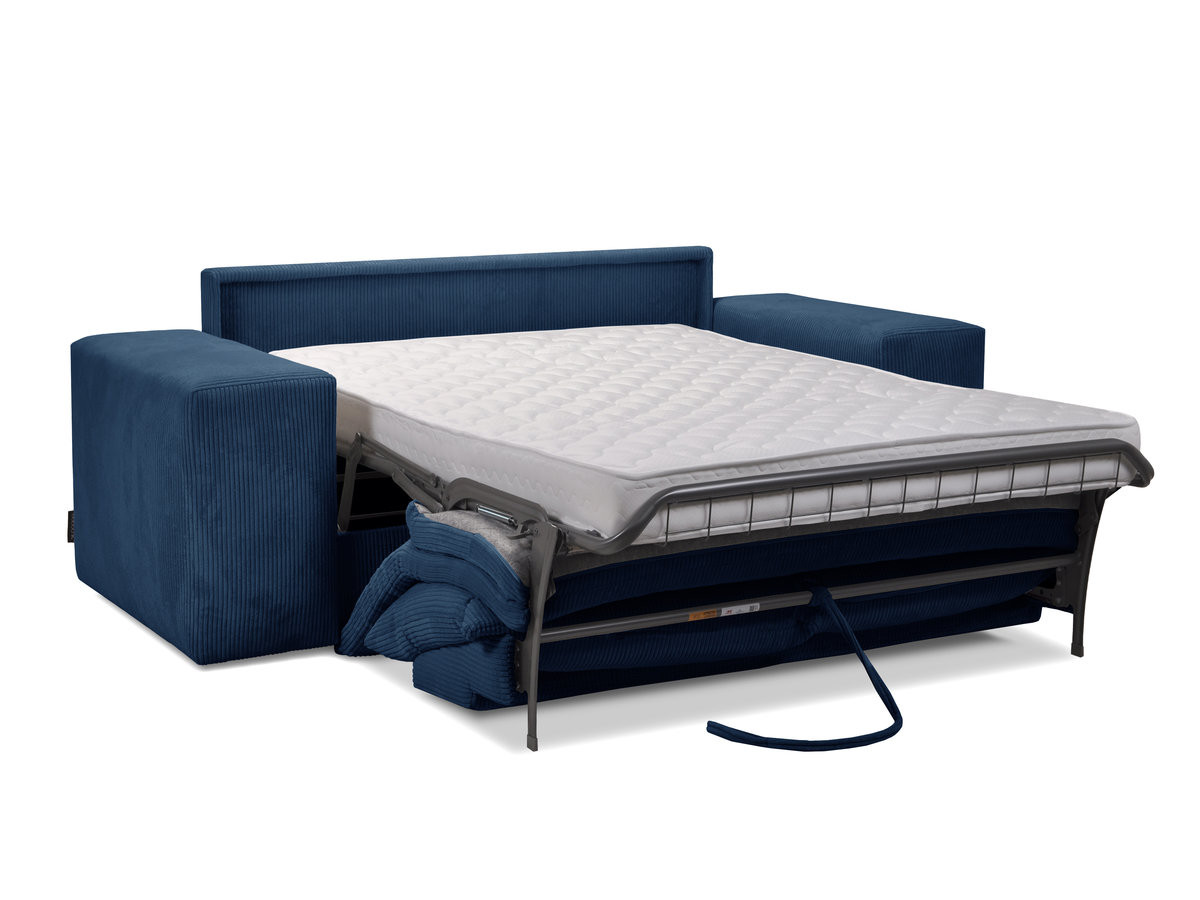 Canapé droit convertible ouverture express VOLTAIRE tissu velours côtelé