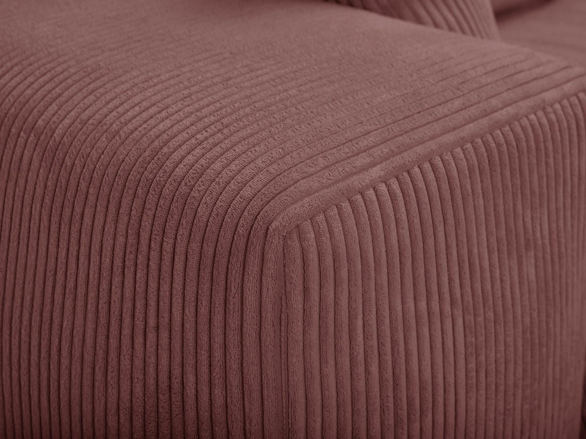 Canapé droit convertible ouverture express VOLTAIRE tissu velours côtelé
