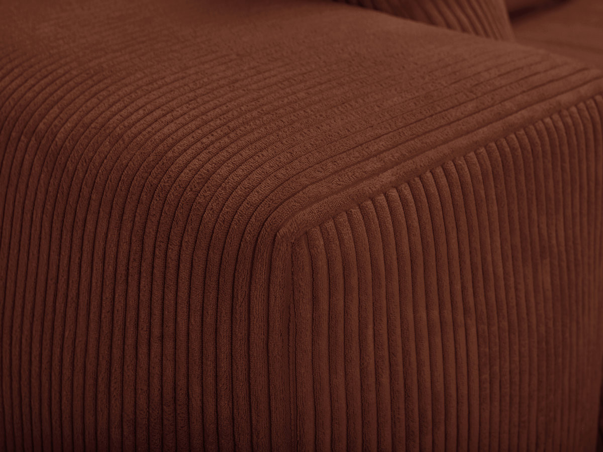 Canapé droit convertible ouverture express VOLTAIRE tissu velours côtelé