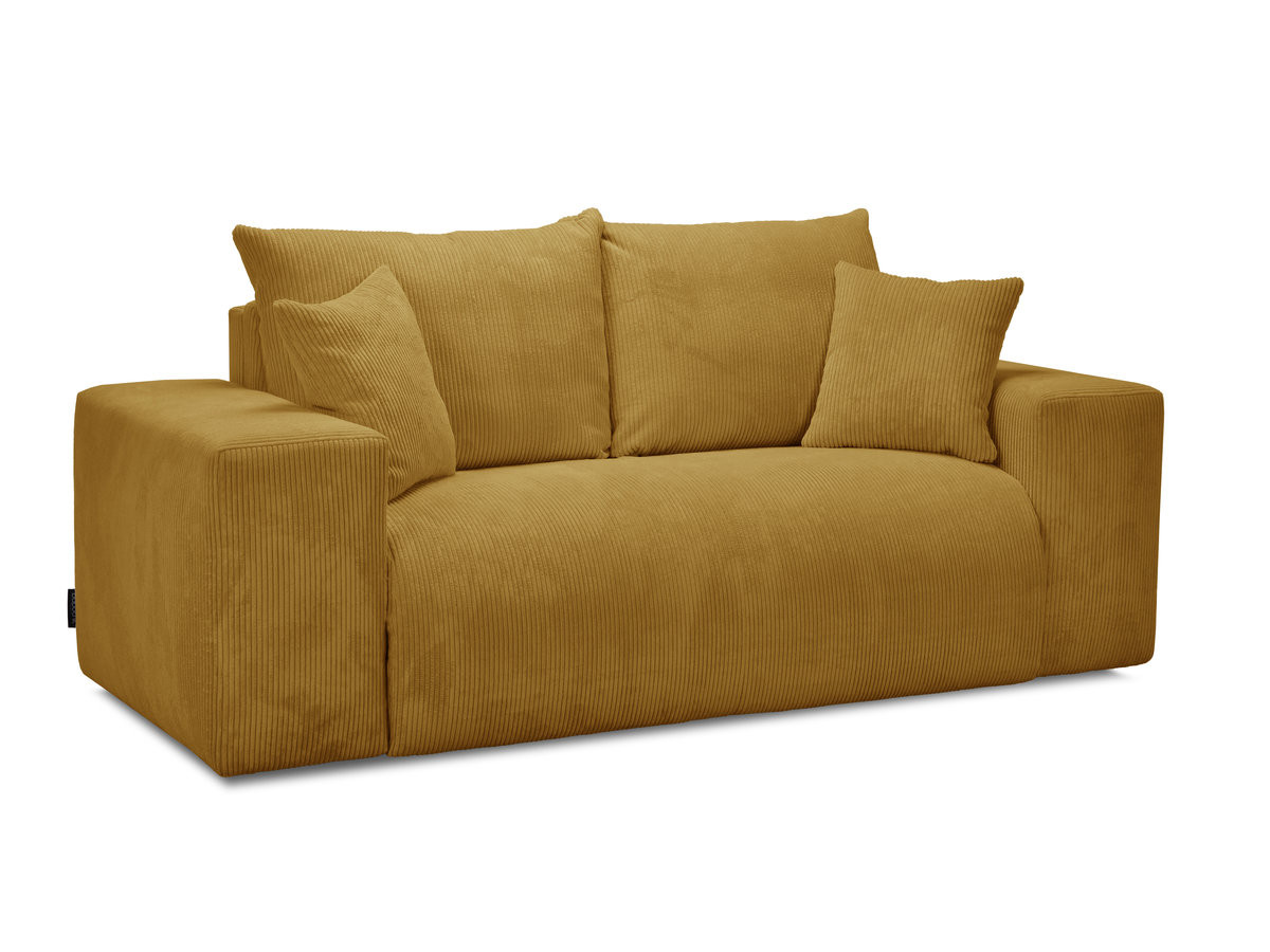 Canapé droit convertible ouverture express VOLTAIRE tissu velours côtelé