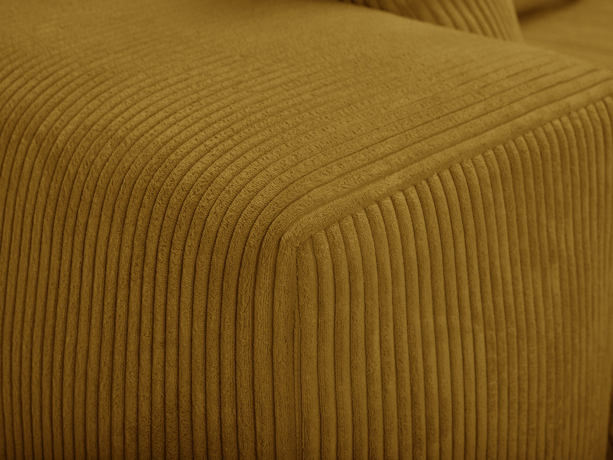 Canapé droit convertible ouverture express VOLTAIRE tissu velours côtelé