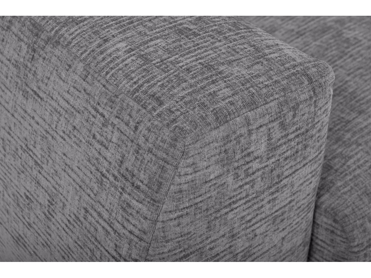 Canapé d'angle réversible convertible coffre HUGO ouverture express tissu texturé
