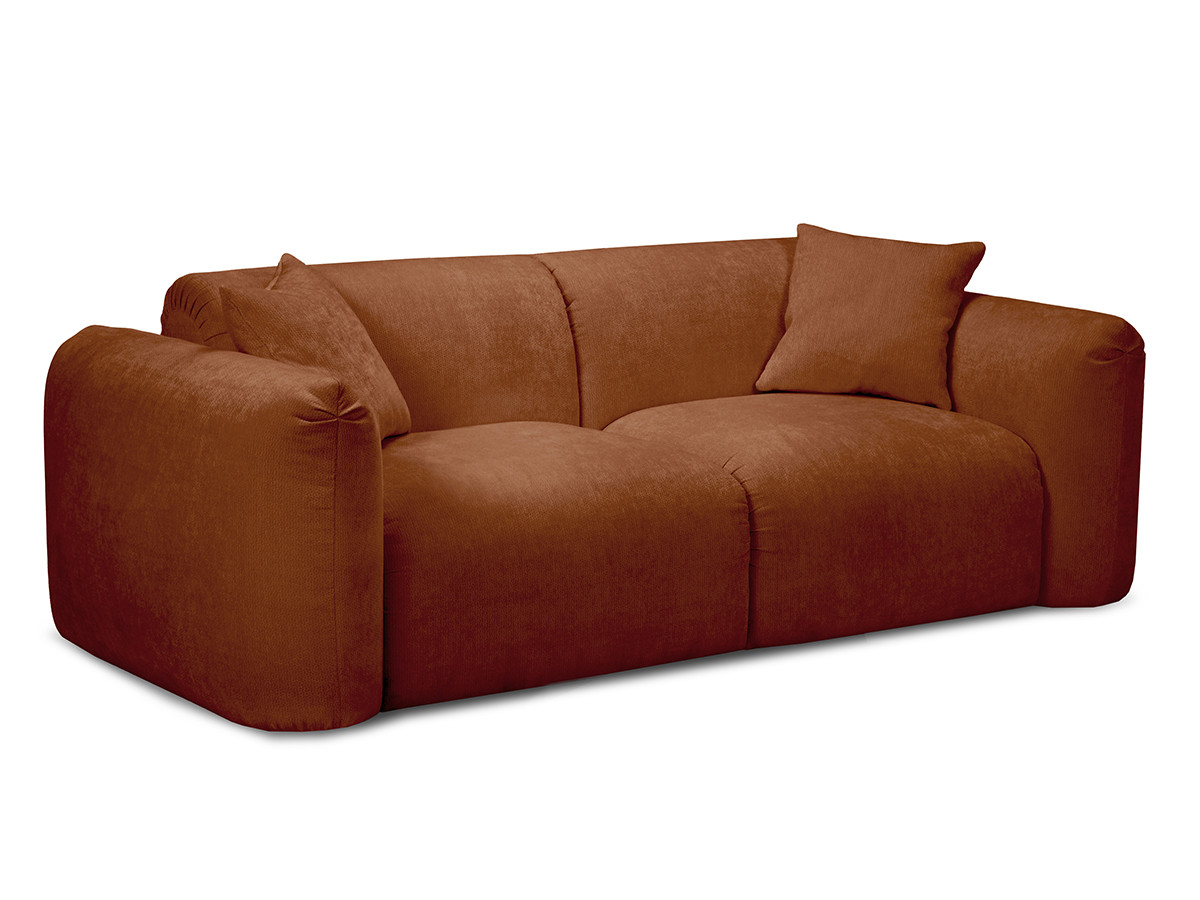 Prosta sofa nierozkładana 2-osobowa SIENA tkanina szenilowa