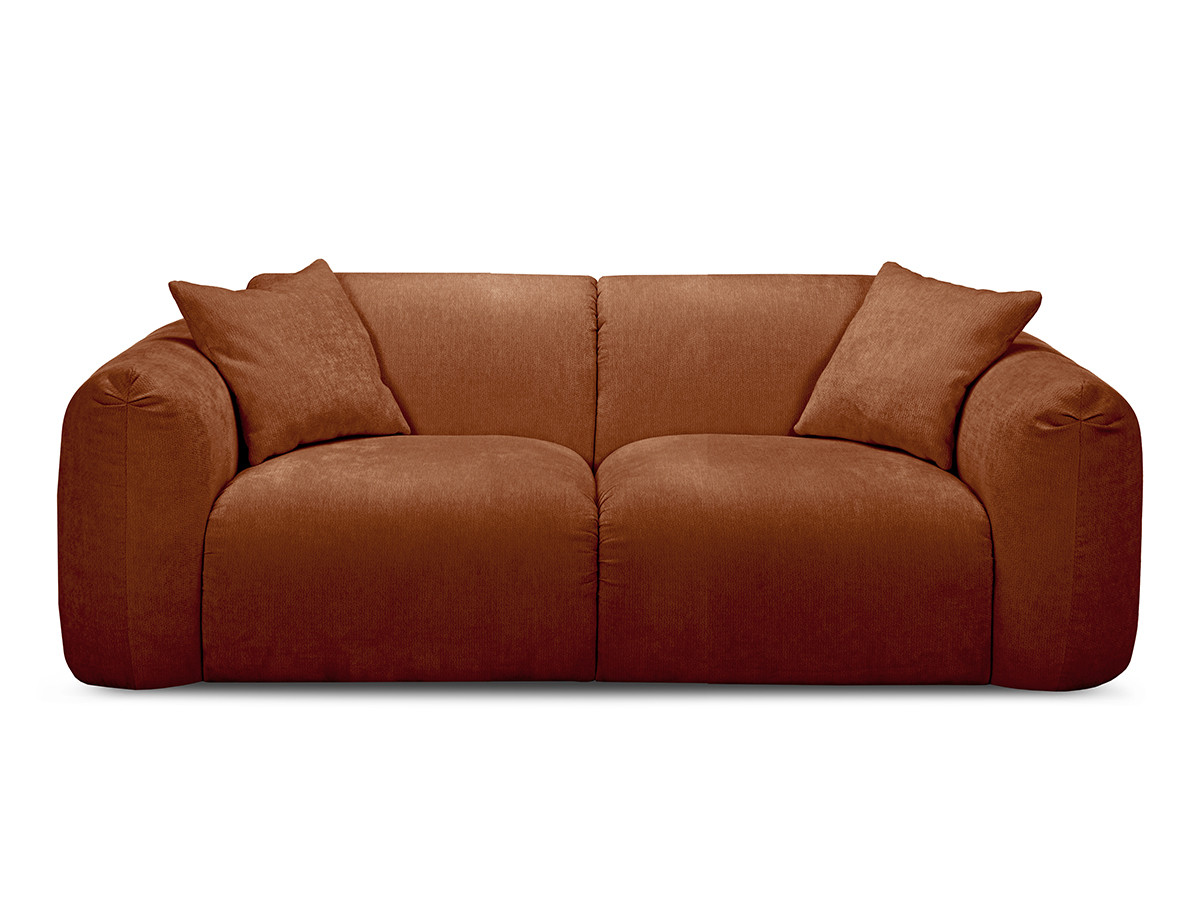 Prosta sofa nierozkładana 2-osobowa SIENA tkanina szenilowa