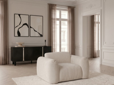 Fauteuil SIENA tissu chenille