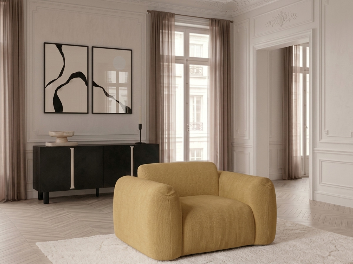 Fauteuil SIENA in chenillestof
