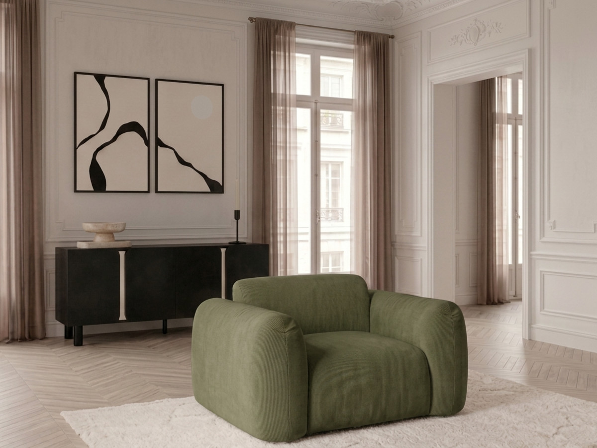 Fauteuil SIENA in chenillestof