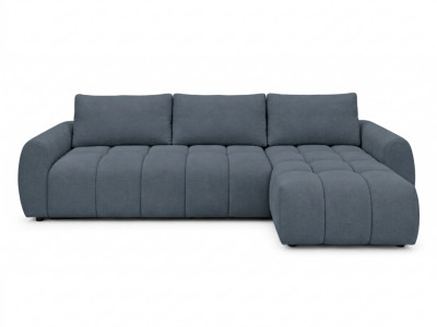Canapé d'angle réversible convertible coffre FUJI ouverture express tissu chiné