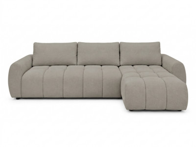 Canapé d'angle réversible convertible coffre FUJI ouverture express tissu chiné