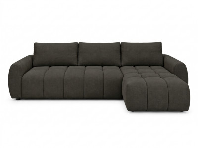 Canapé d'angle réversible convertible coffre FUJI ouverture express tissu chiné