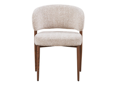 Lot de 2 chaises RHEA tissu tweed