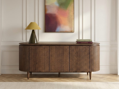 Buffet 5 portes 180 cm SORMIOU placage chêne massif