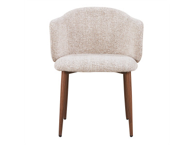 Lot de 2 chaises LETO tissu tweed