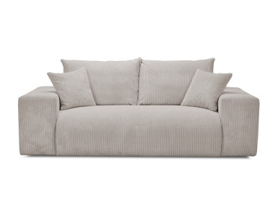 Canapé droit convertible ouverture express VOLTAIRE tissu velours côtelé