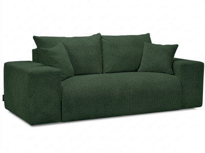 Canapé droit convertible ouverture express VOLTAIRE tissu velours côtelé