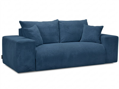 Canapé droit convertible ouverture express VOLTAIRE tissu velours côtelé