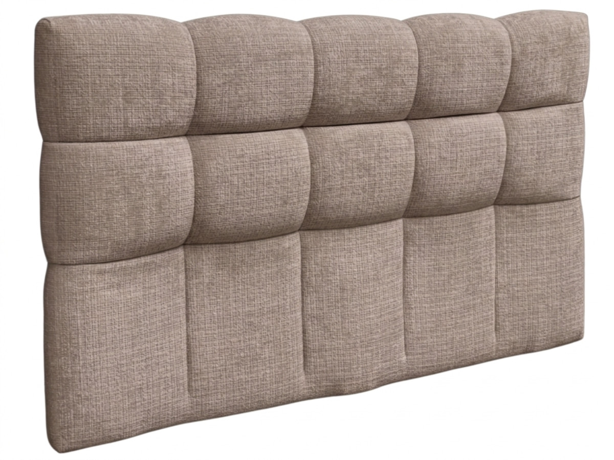 tête de lit kumo tissu texturé de couleur taupe