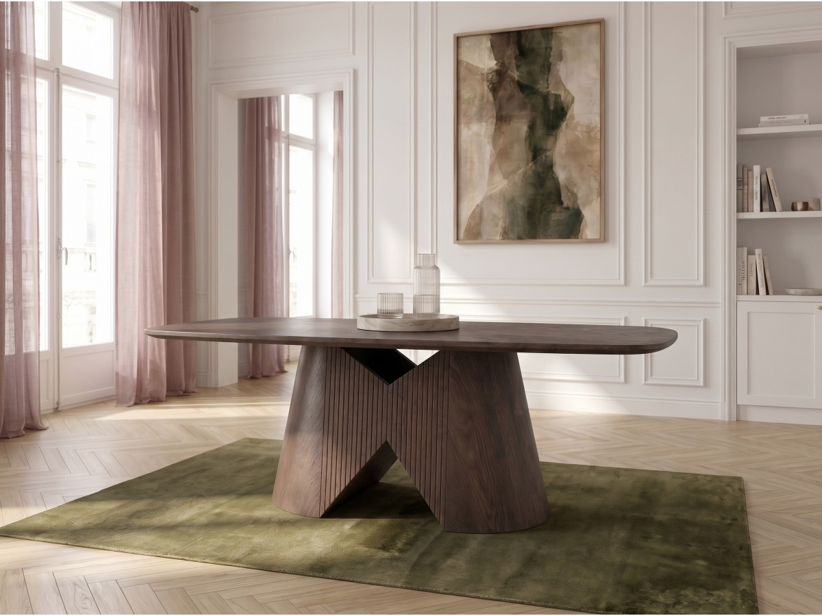 Eettafel BASTILLE massief eikenfineer
