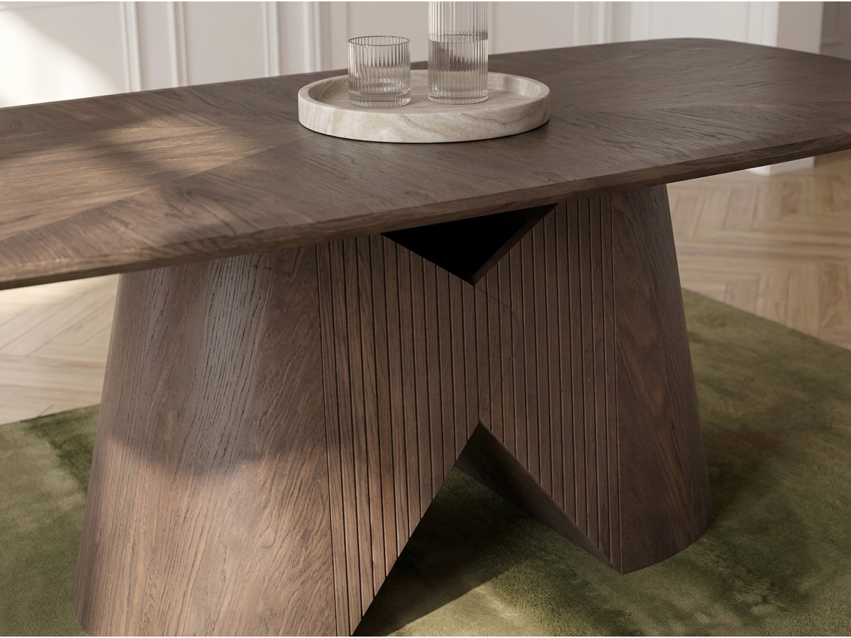 Eettafel BASTILLE massief eikenfineer