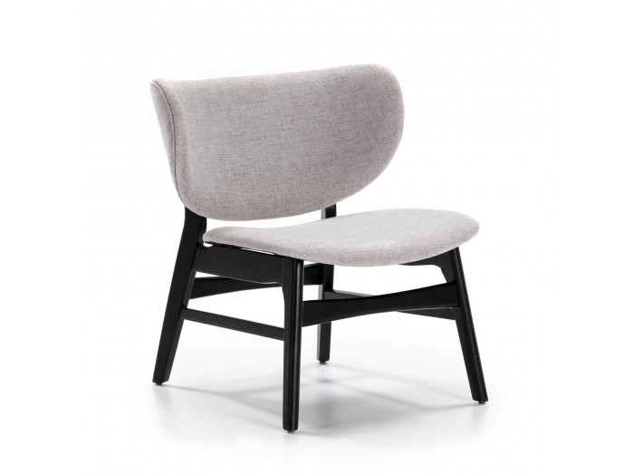 Fauteuil MIEVA noir et gris clair