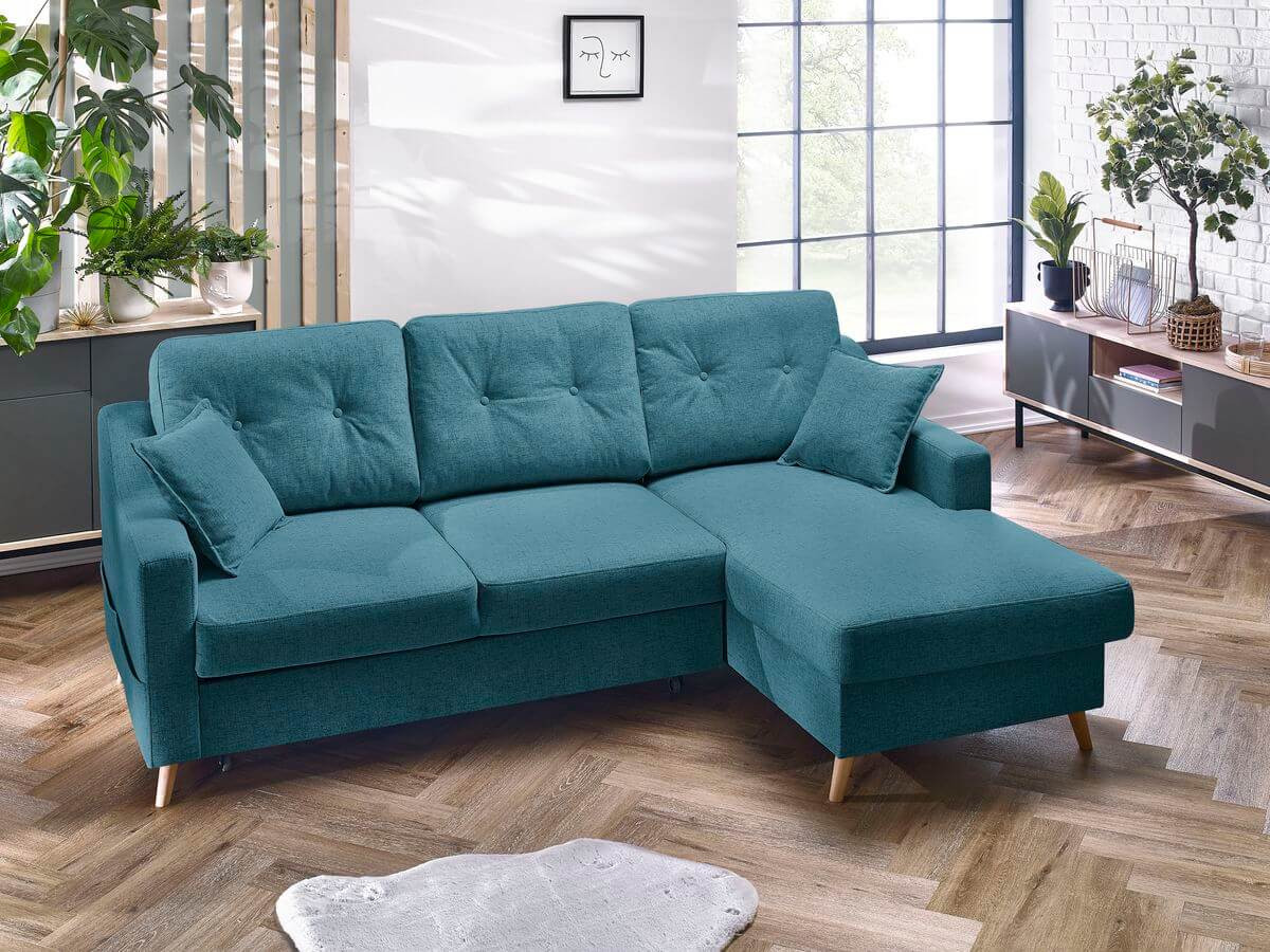 Canapé d'angle convertible coffre SWEDEN