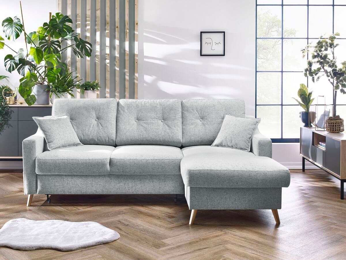 Canapé d'angle convertible coffre SWEDEN