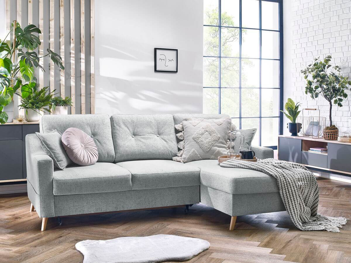 Canapé d'angle convertible coffre SWEDEN