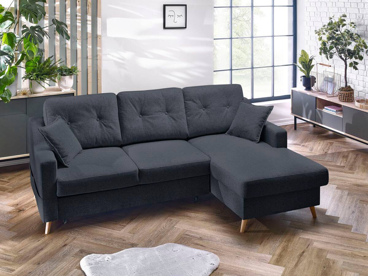 Canapé d'angle convertible coffre SWEDEN