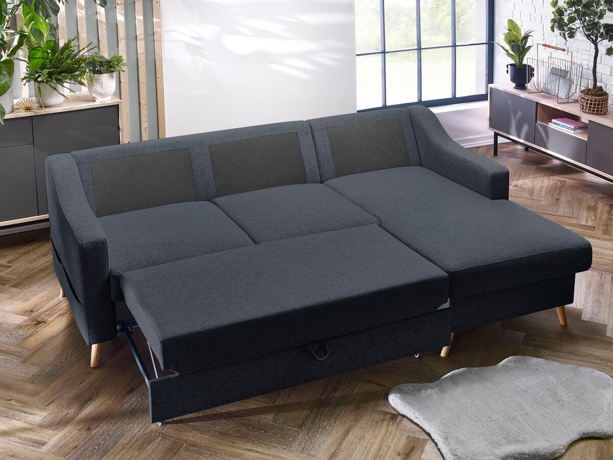 Canapé d'angle convertible coffre SWEDEN