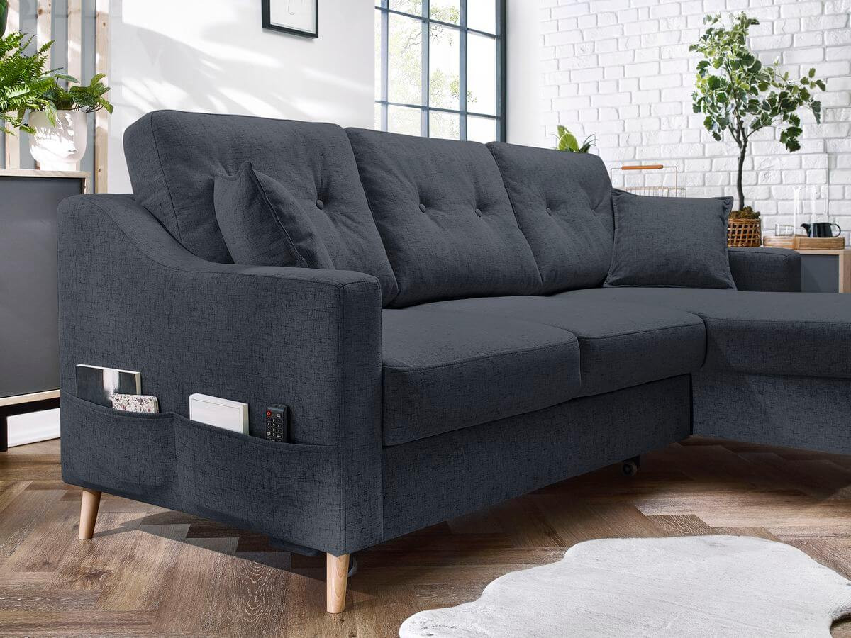 Canapé d'angle convertible coffre SWEDEN