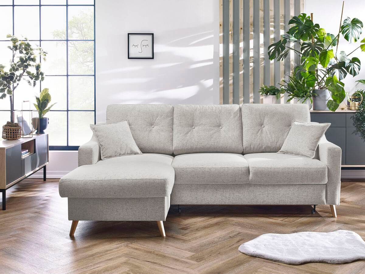 Canapé d'angle convertible coffre SWEDEN