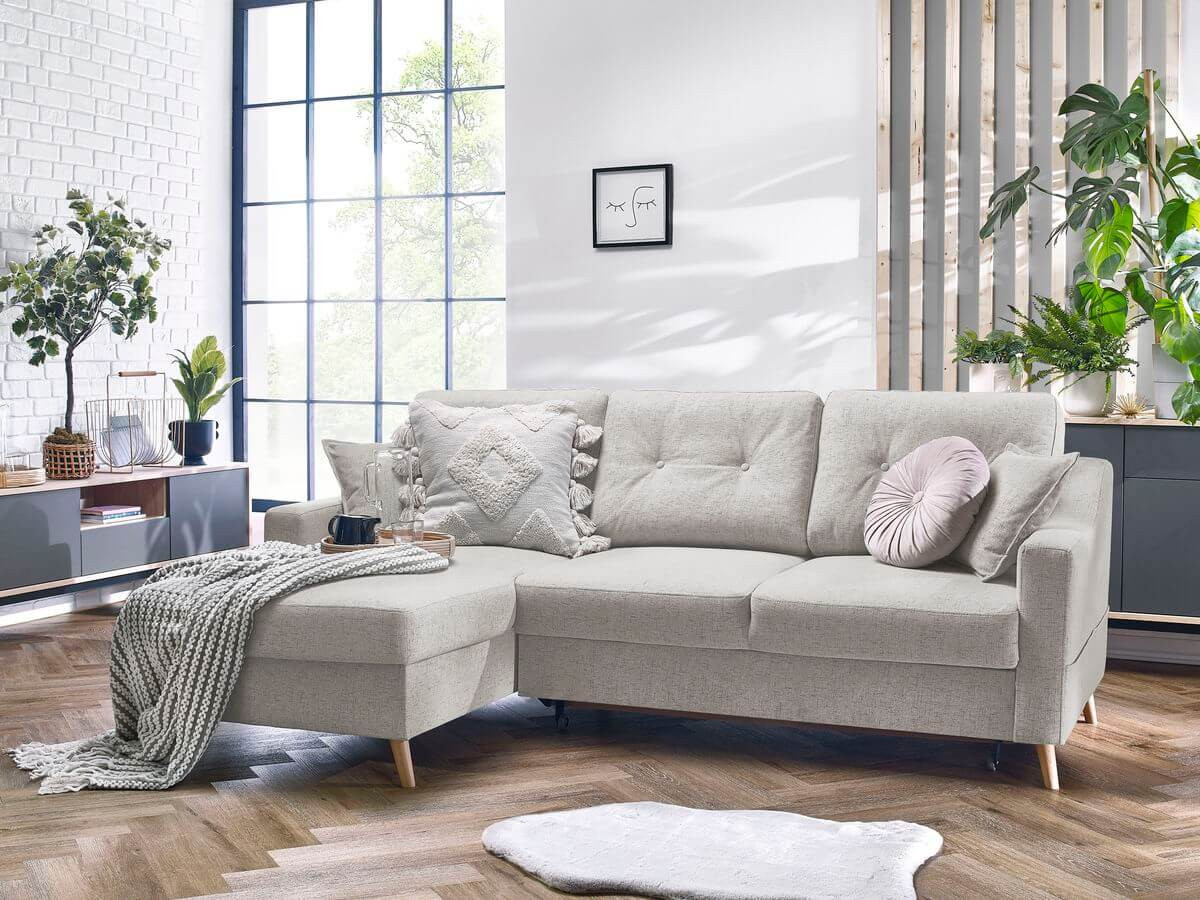 Canapé d'angle convertible coffre SWEDEN