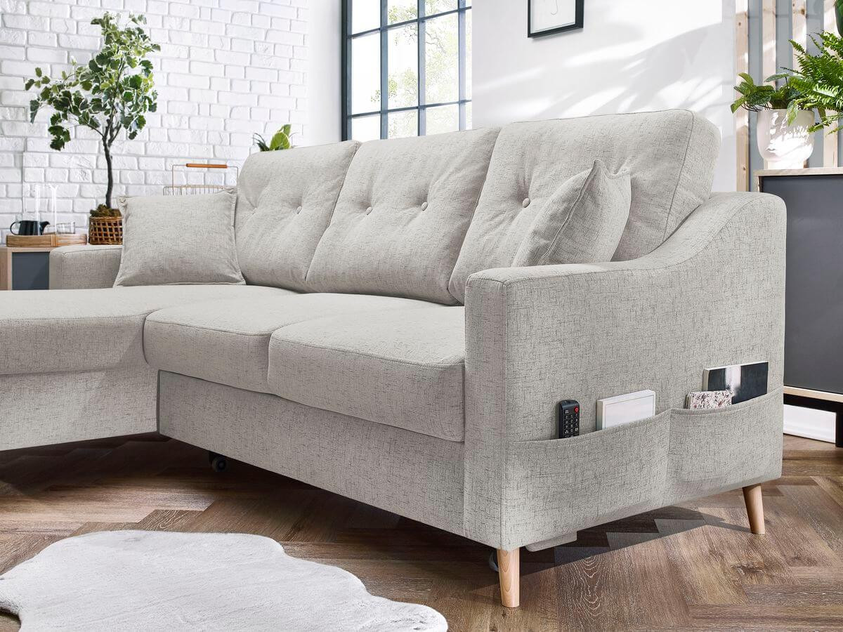 Canapé d'angle convertible coffre SWEDEN