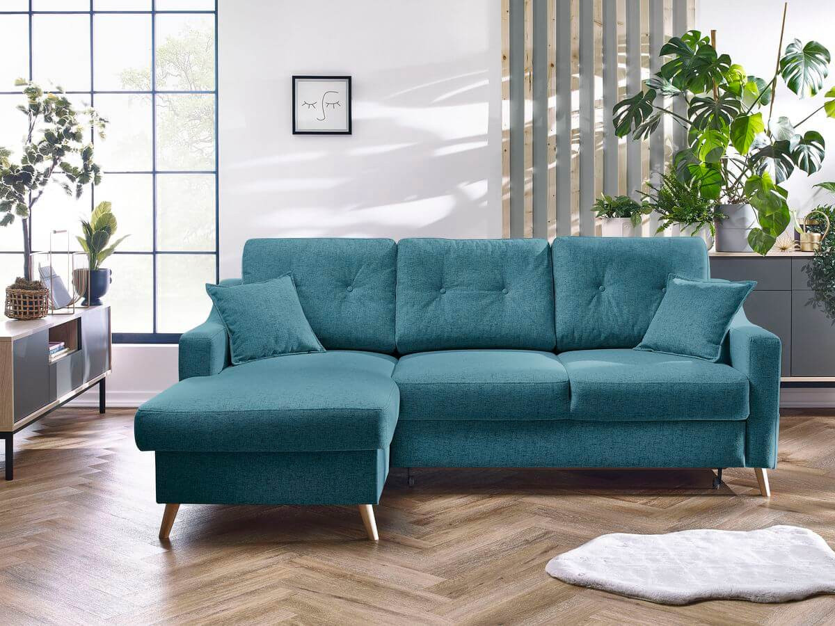 Canapé d'angle convertible coffre SWEDEN