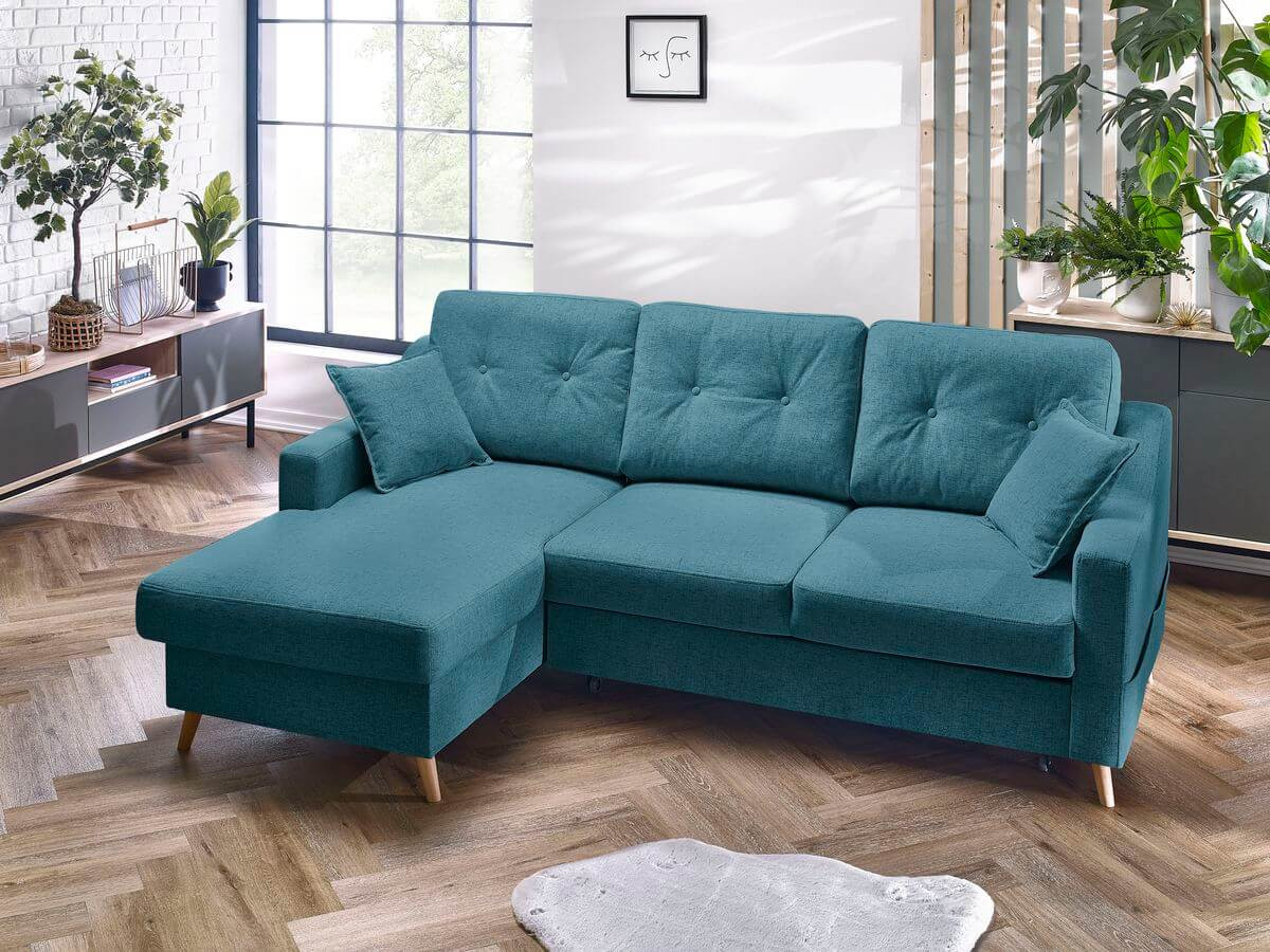 Canapé d'angle convertible coffre SWEDEN