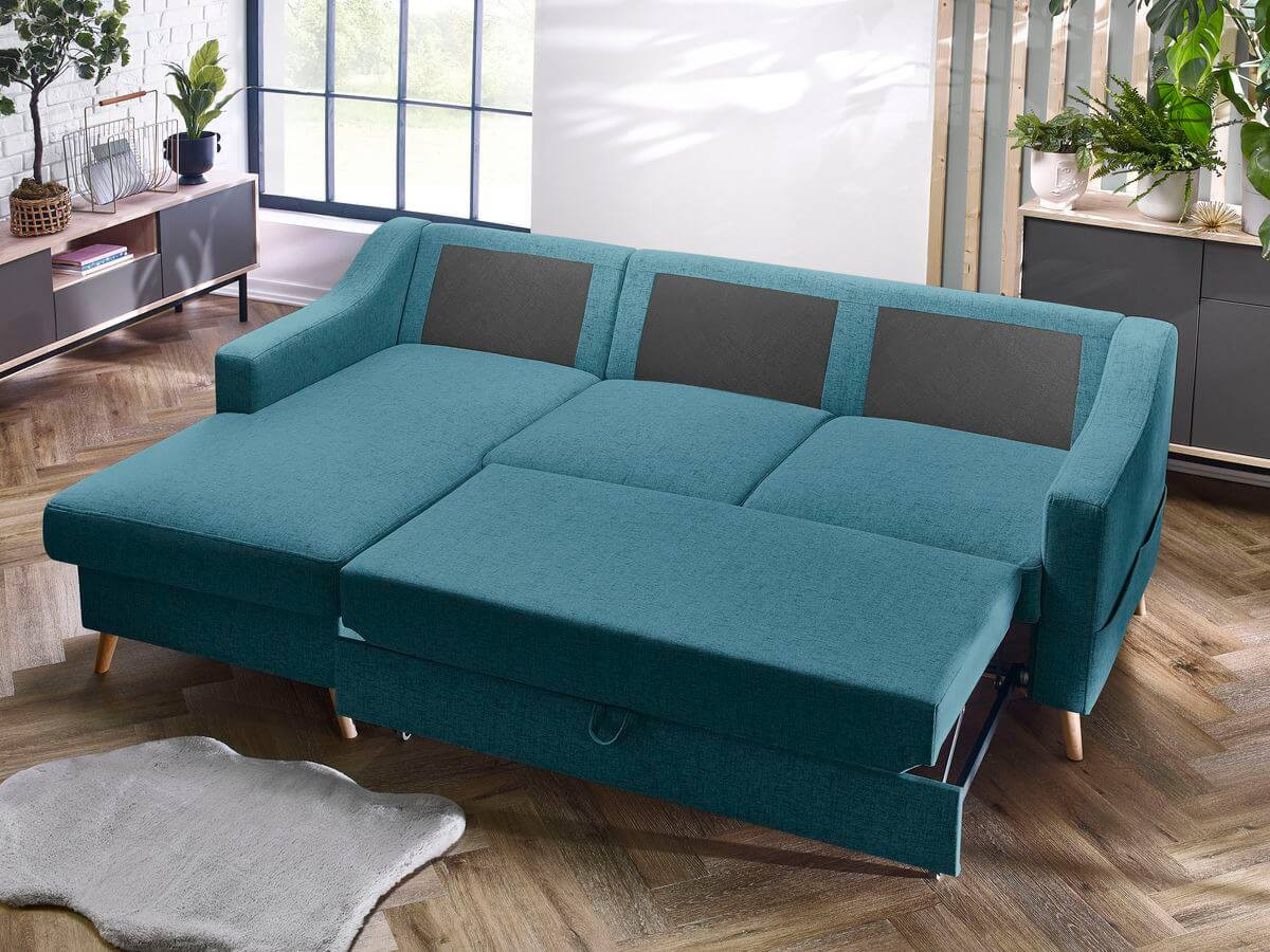 Canapé d'angle convertible coffre SWEDEN