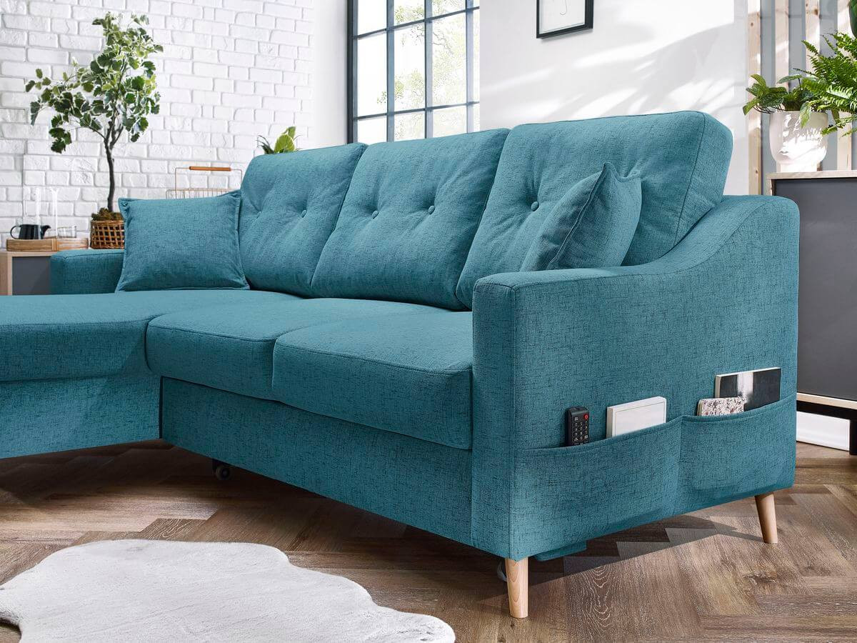 Canapé d'angle convertible coffre SWEDEN