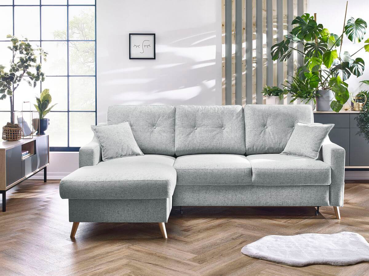Canapé d'angle convertible coffre SWEDEN