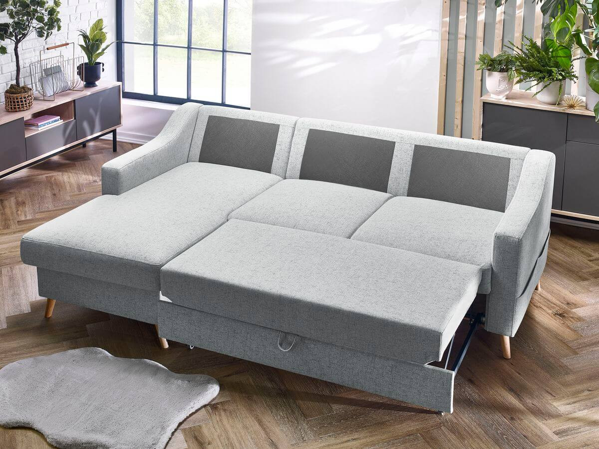 Canapé d'angle convertible coffre SWEDEN