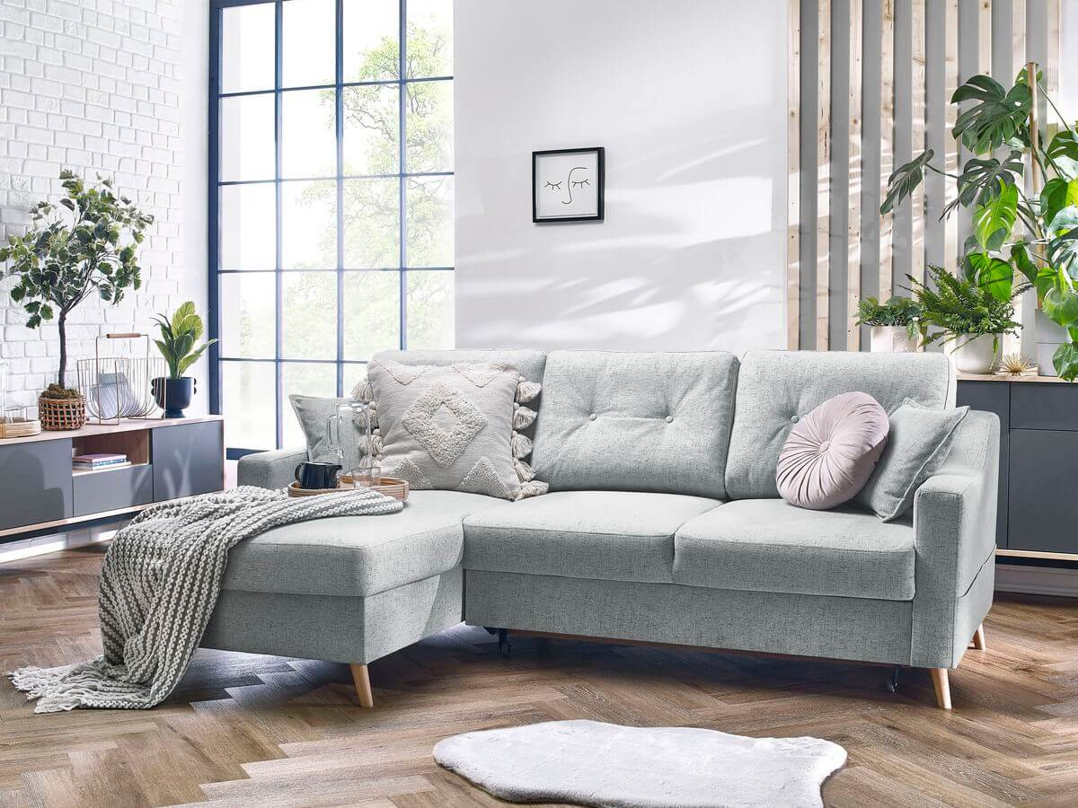 Canapé d'angle convertible coffre SWEDEN