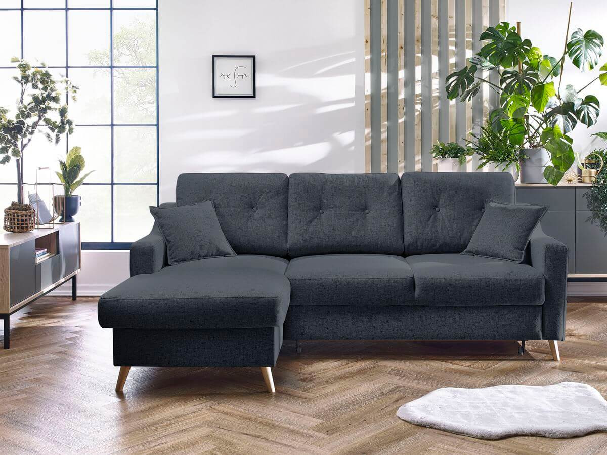 Canapé d'angle convertible coffre SWEDEN