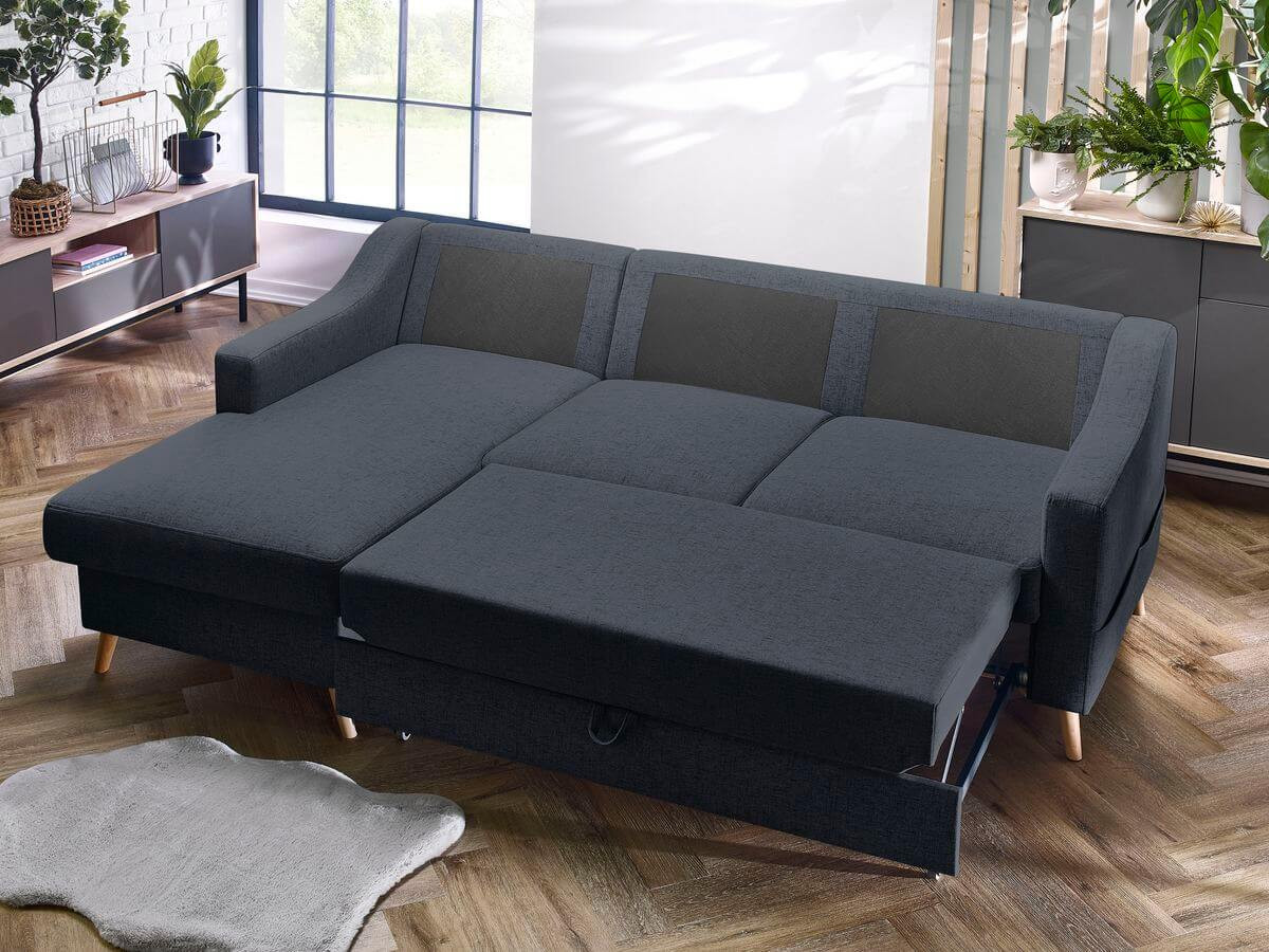 Canapé d'angle convertible coffre SWEDEN