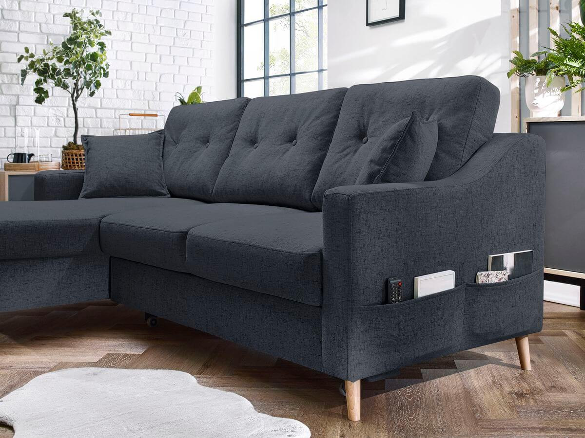 Canapé d'angle convertible coffre SWEDEN