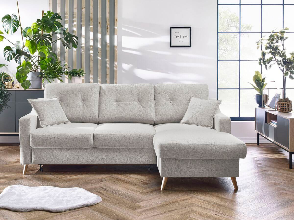 Canapé d'angle convertible coffre SWEDEN