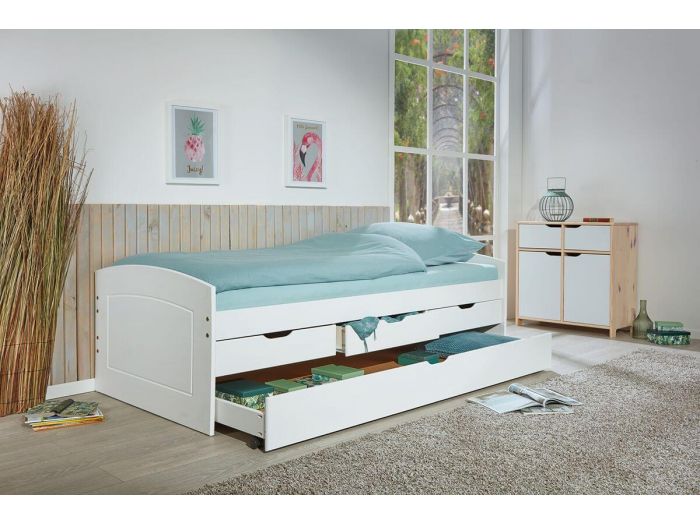 Lit MILO 90x200 cm en bois massif