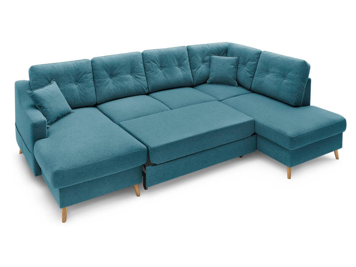 Canapé panoramique convertible coffre SWEDEN