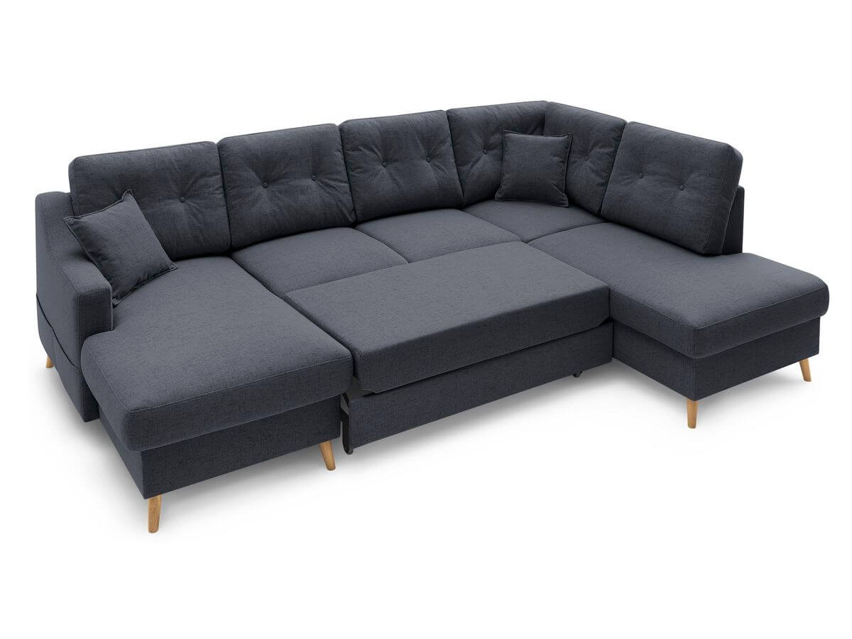 Canapé panoramique convertible coffre SWEDEN