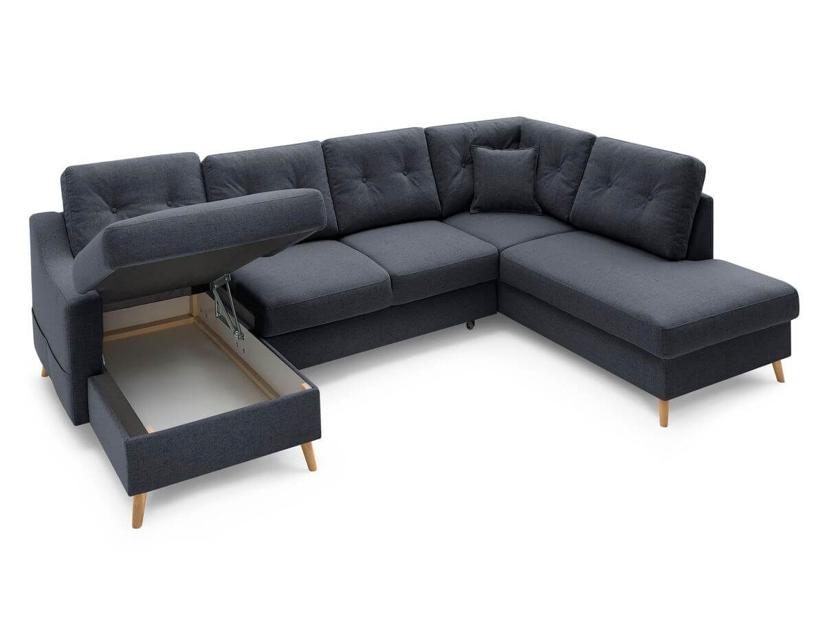 Canapé panoramique convertible coffre SWEDEN